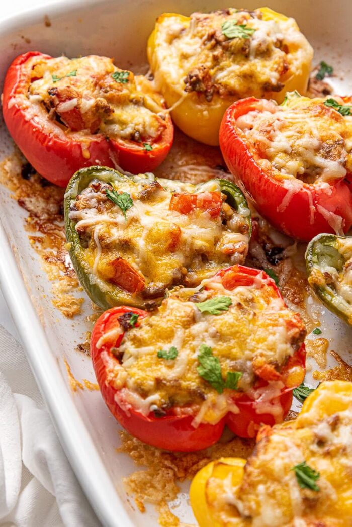 keto stuffed pepper lunch