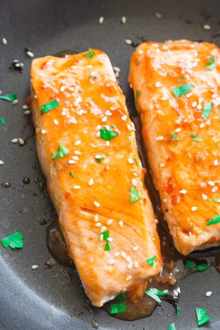 sweet chilli salmon