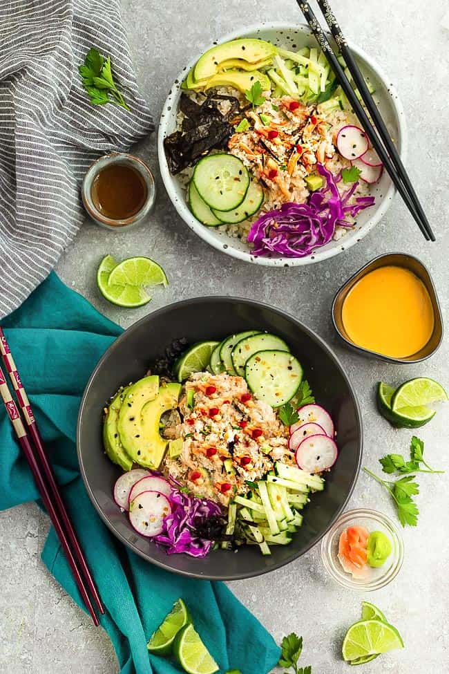 keto sushi bowl